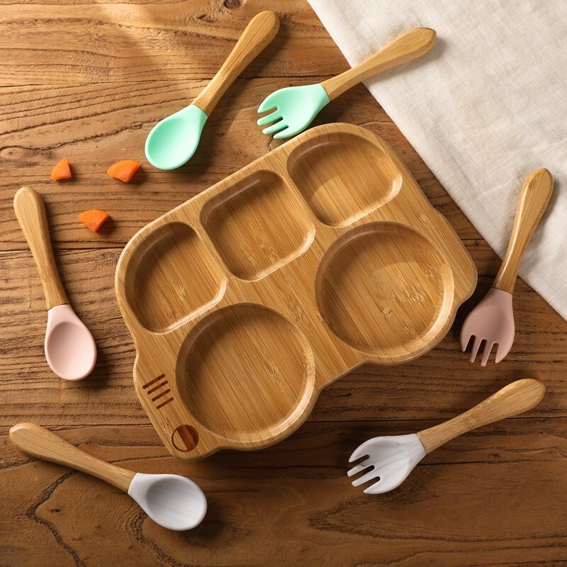 Bamboo childrens dinner set uk best sale