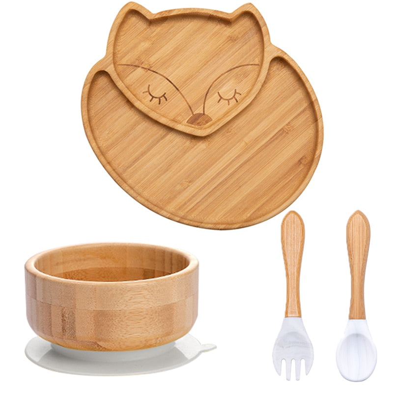 Children's Bamboo Tableware Set - Bamboo Bites